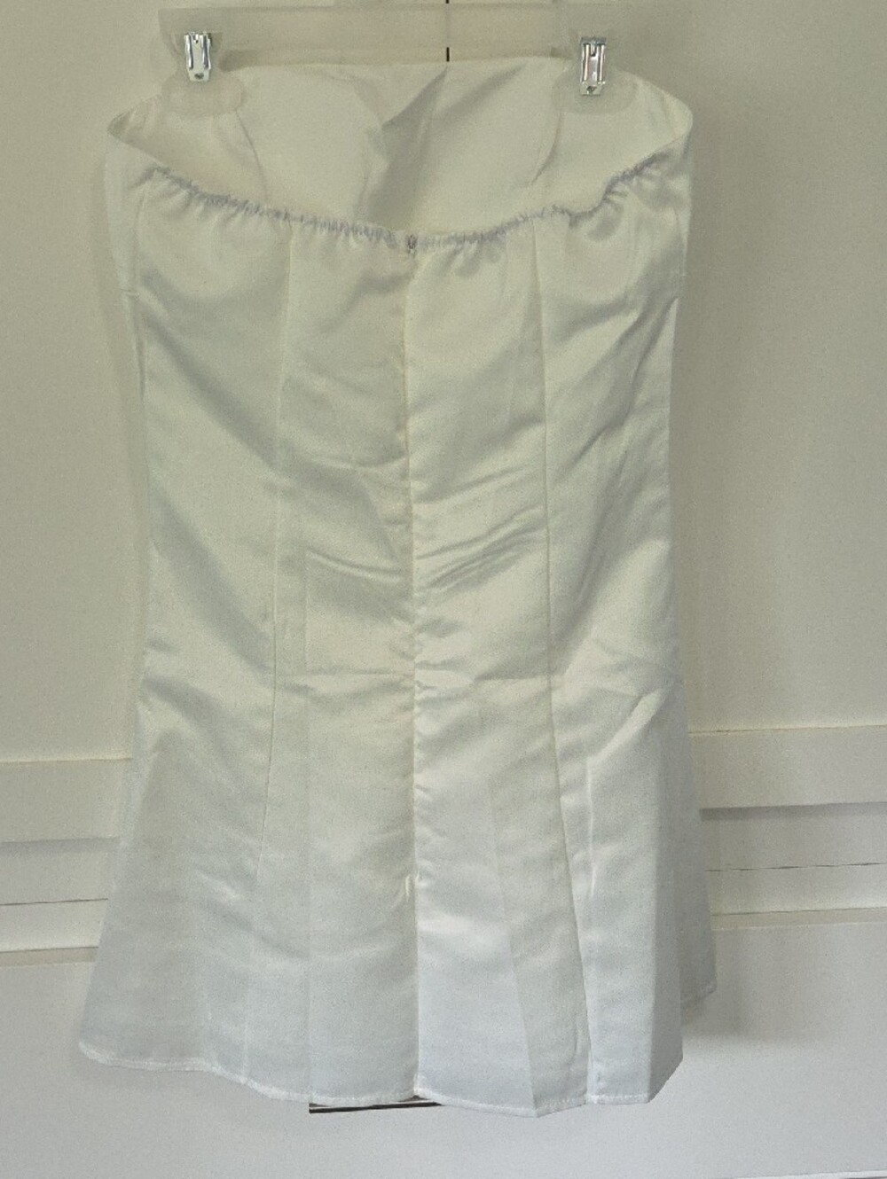 Strapless Sz XS White Fit-and-Flare Dress - Picture 2 of 4